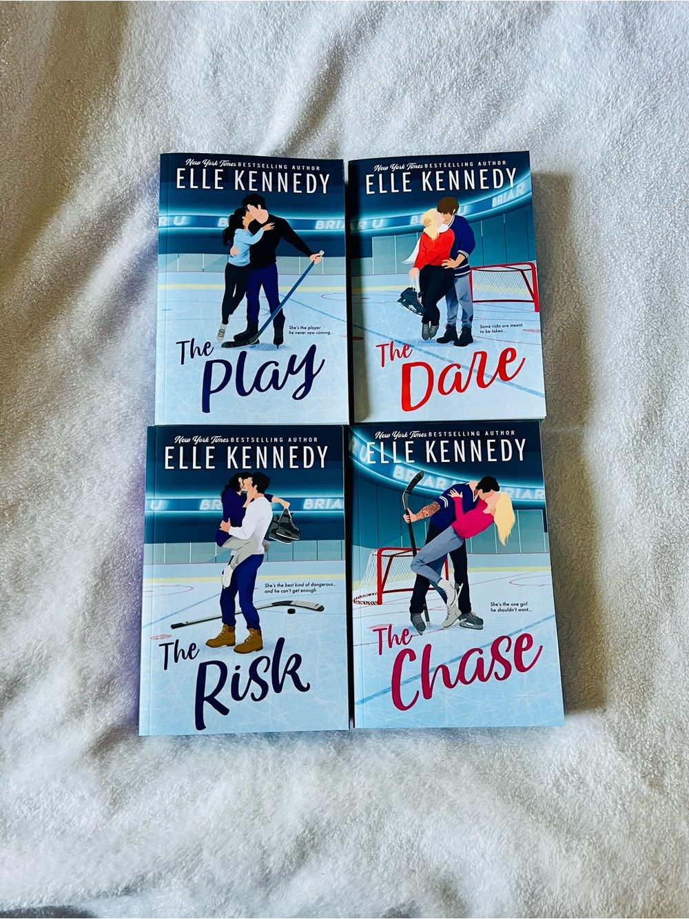 Briar U Blue Edges SIGNED bundle by Elle Kennedy